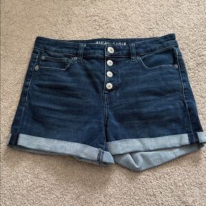 American Eagle Outfitters Women's Dark blue Jean Shorts